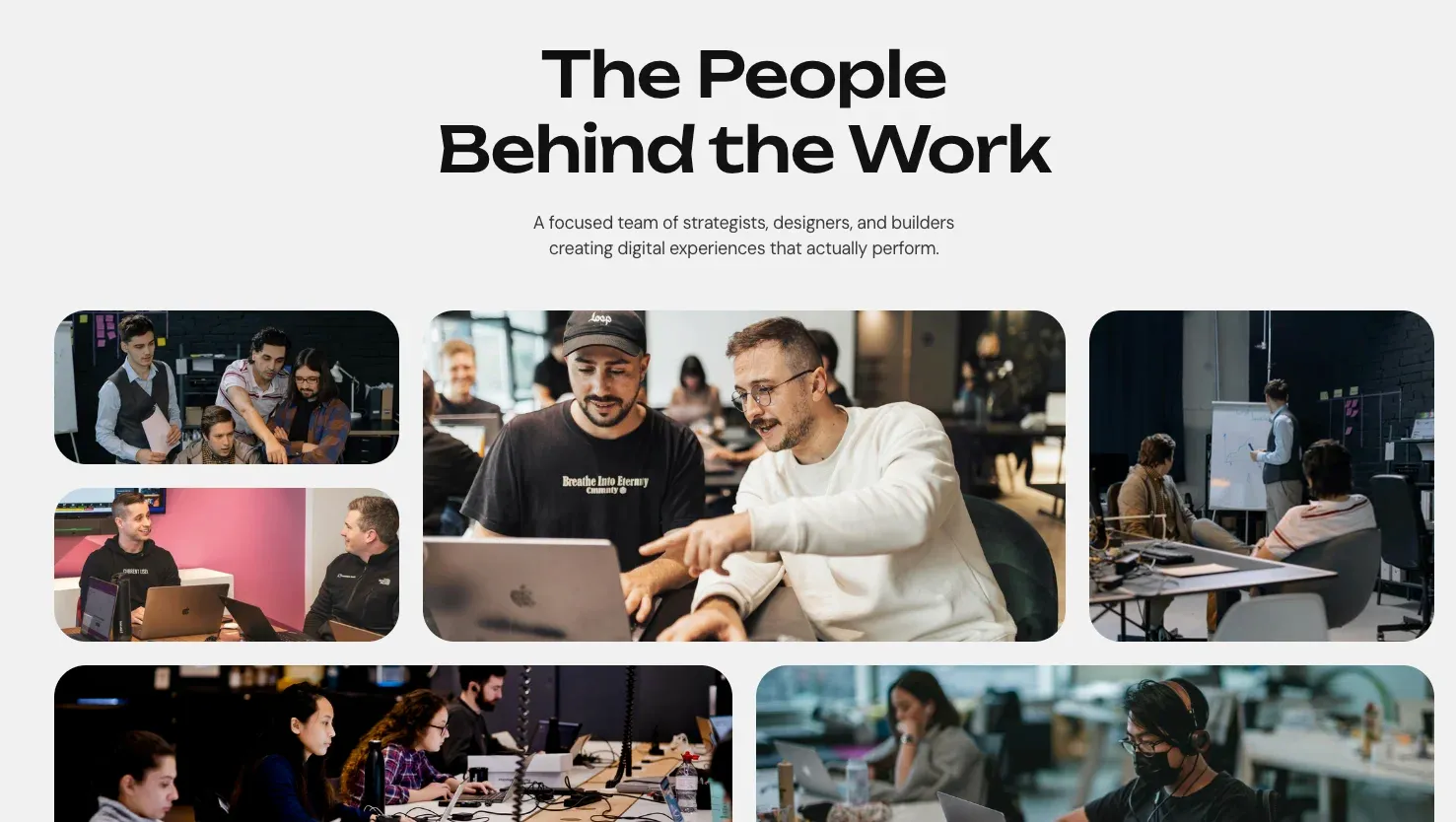 Preview of Frolab, a creative agency template for Framer